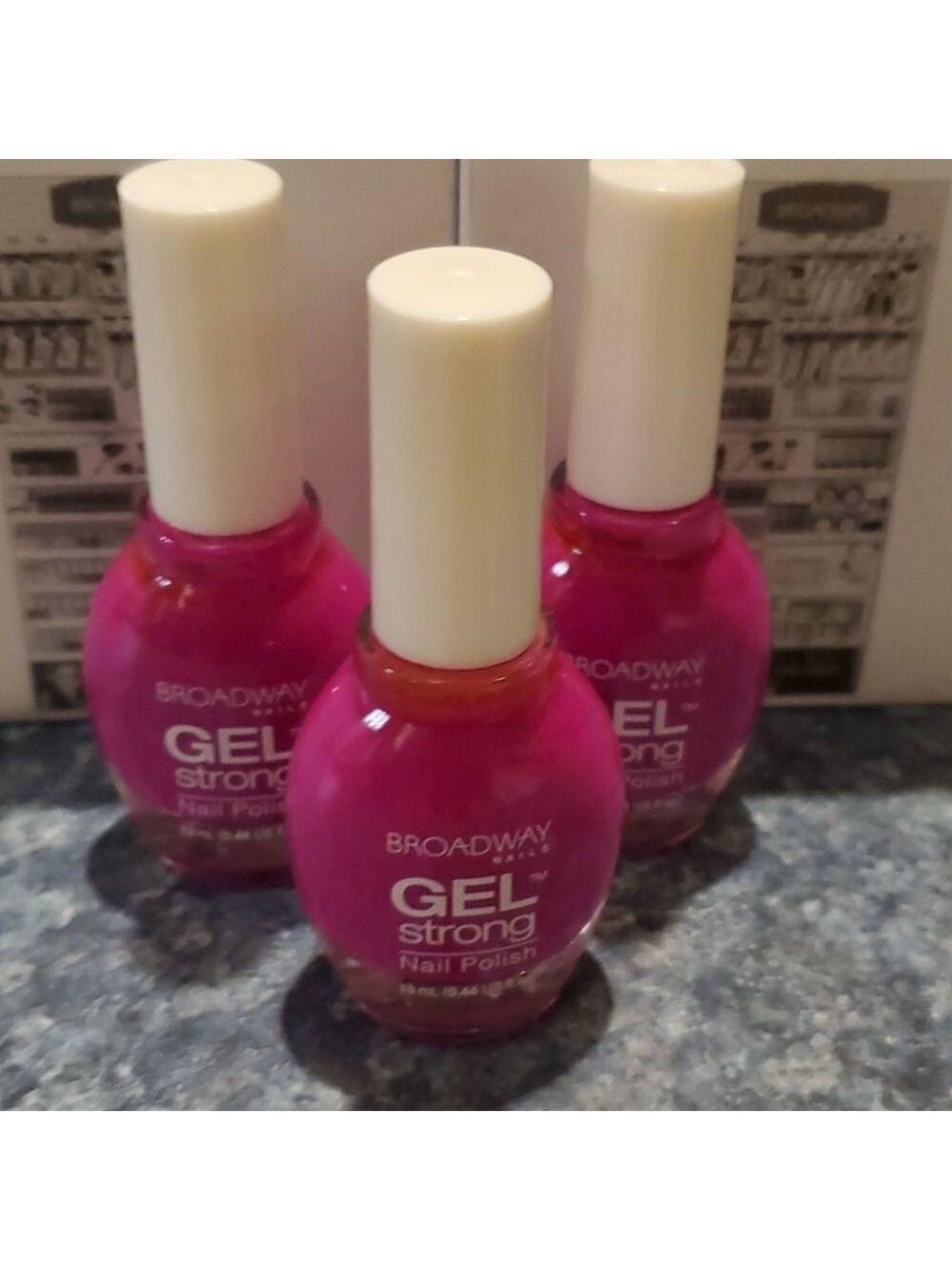 3 New broadway nails gel strong Jimmi's purple 💜